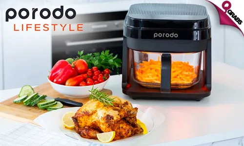 Porodo 5.5L Full Glass Air Fryer!